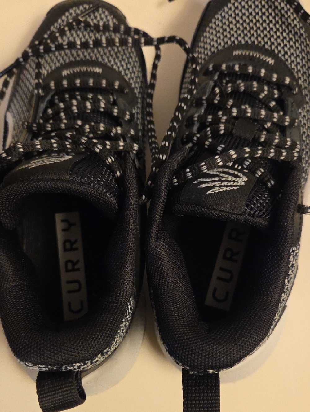 Kids Under Armour Kids Black & Gray High-Top Sneakers - Picture 11 of 17